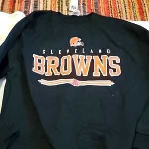 Cleveland Browns nfl sweatshirt 2x black orange